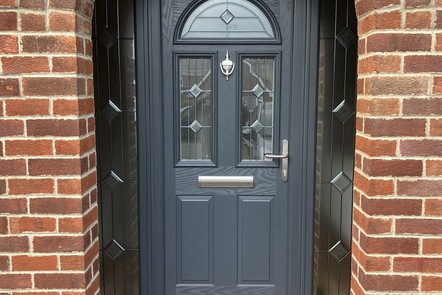 Anthracite Grey Composite Door with Sidelights