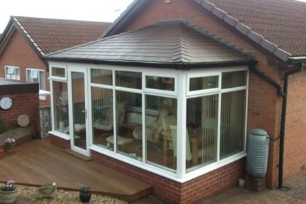 After Edwardian Style Tiled Warm Roof Conservatory After Edwardian Style Tiled Warm Roof Conservatory,
