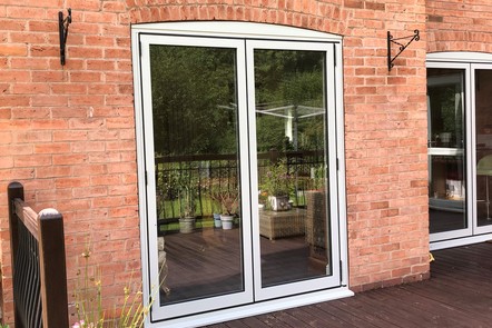 Agate Grey Aluminium Bi-Fold Door  Agate Grey Aluminium Bi-Fold Door,