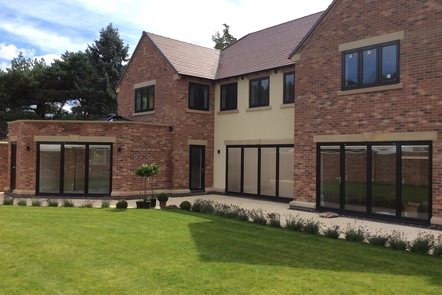 Black PVCu Bi-folding Doors  Black PVCu Bi-folding Doors,