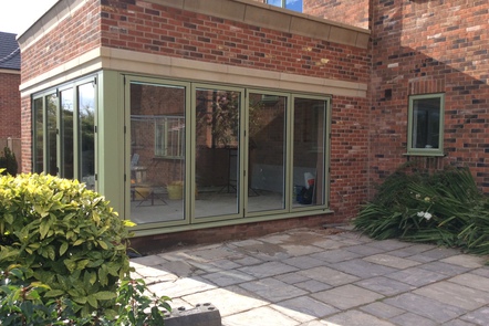 Heritage Green Aluminium Bi-folding Doors Heritage Green Aluminium Bi-folding Doors,