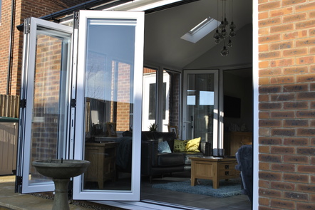 White PVCu Bi-folding doors White PVCu Bi-folding doors,