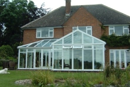 White PVCu Consevatory, 