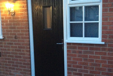 Black Cottage Comp Door  Black Cottage Comp Door,
