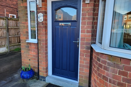 Craftsman Blue Composite Door  Craftsman Blue Composite Door,