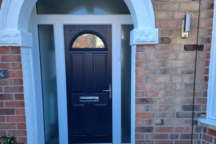 Blue Half Moon Composite Door  Blue Half Moon Composite Door,