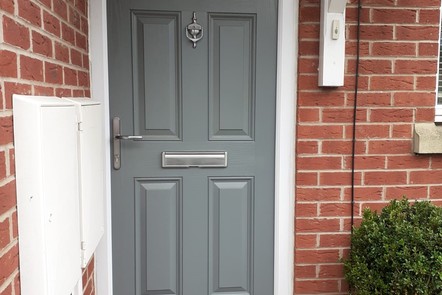 Mouse Grey Solid Composite Door Mouse Grey Solid Composite Door,
