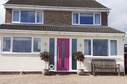 Pink Composite Door & Side Panels  Pink Composite Door & Side Panels,