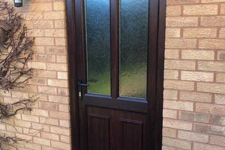 Rosewood PVCu Door  Rosewood PVCu Door,