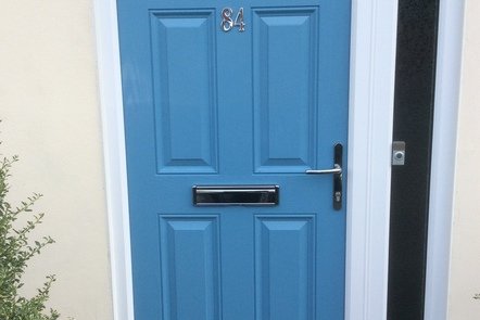 Sky Blue Composite Door Sky Blue Composite Door,