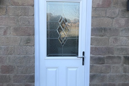 White Half Glazed Composite Door  White Half Glazed Composite Door,