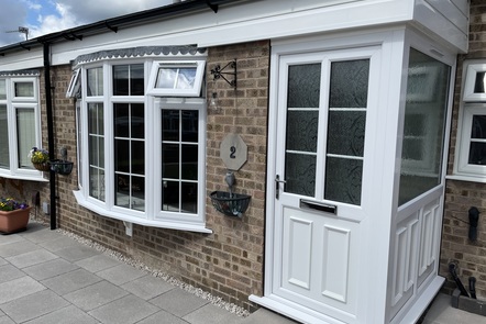 White PVCu Porch & Entrance Door  White PVCu Porch & Entrance Door,
