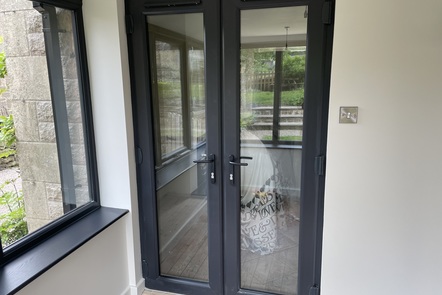Anthracite Grey PVCu French Doors, 