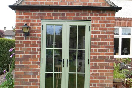Heritage Green Aluminium French Doors, 