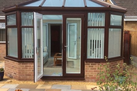 Rosewood/White PVCu French Doors Rosewood/White PVCu French Doors,