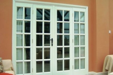 White Georgian Timber french Doors, 