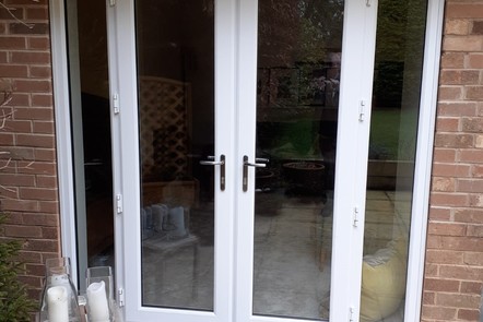 White PVCu French Doors, 