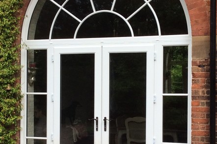 White PVCu French Doors, 