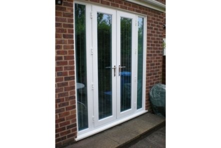 White PVCu French Doors, 