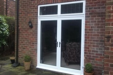 Wht PVCu French Doors, 