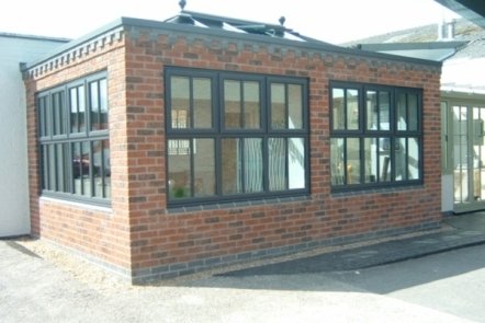 Anthracite Grey PVCu Orangery, 