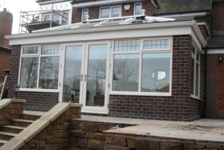 Cream PVCu Orangery, 