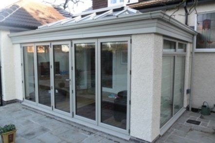 Pebble Grey Aluminium Orangery, 