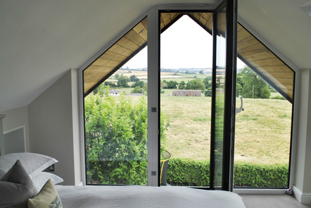 Anthracite Grey / White Aluminium Door, 