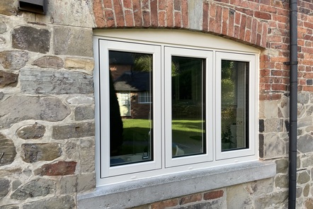 Cream Flush Fit Windows, 