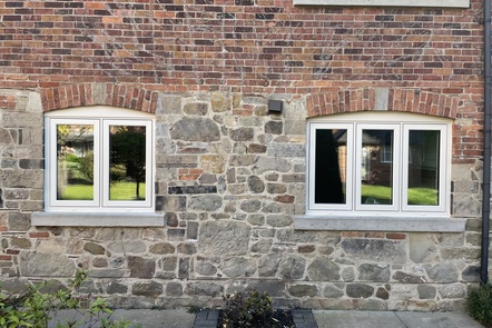 Cream Flush Fit Windows, 